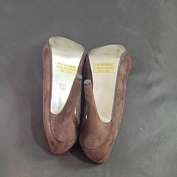 HERSTYLE SUEDE ROUND TOE HIGH HEEL STILETTOS PUMP SHOE - Picture 12 of 14